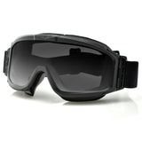 Bobster Apparel : Eyewear - Goggles Bobster Alpha Ballistics Goggles Z87-Black Frame-2 Lenses