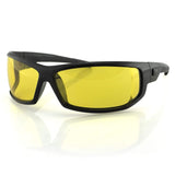 Bobster Apparel : Eyewear - Sunglasses Bobster AXL Sunglasses-Black Frame-Anti-fog Yellow Lens