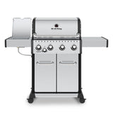 Broil King Freestanding Grill Broil King BR-S440 Baron S440 Pro Stainless Steel Infrared 4-Burner Gas Grill with Side Burner, 57-Inches