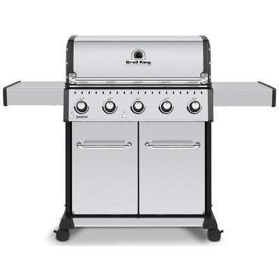 Broil King Freestanding Grill Broil King BR-S520 Baron S520 Pro Stainless Steel 5-Burner Gas Grill, 63-Inches
