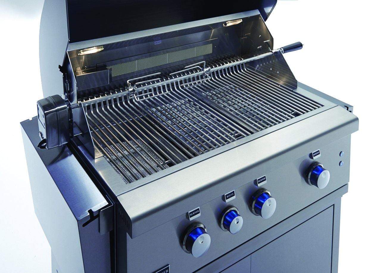 Broilmaster Burners Broilmaster BSG343N 34-in Built-In Gas Grill with 3 Burners, Work Lights, Rear IR Burner, and LED controls