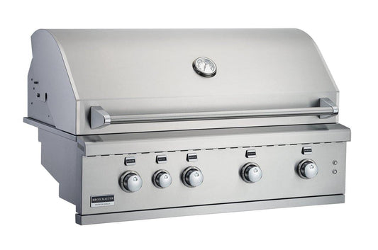 Broilmaster Burners Broilmaster BSG424N 42-in Built-In Gas Grill with 4 Burners, Work Lights, Rear IR Burner, and LED controls