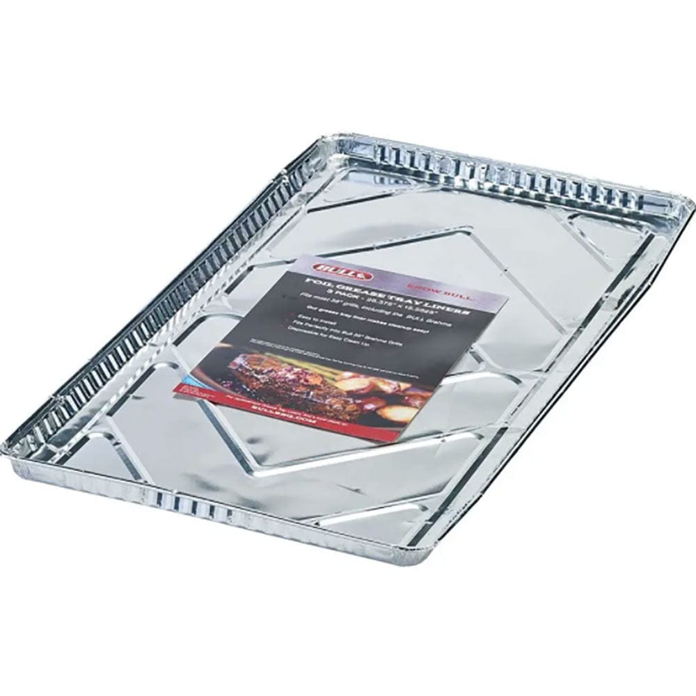 Bull BBQ 21-Inch X 15-Inch Drip Pan Grease Tray Liners - Fits Bull BBQ  30-Inch 4-Burner Gas Grills - Set Of 3 - 24255