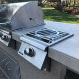 Bull Grills Bull Grills - Built-In Natural Gas Single Pro Side Burner with Removable Lid | 60019