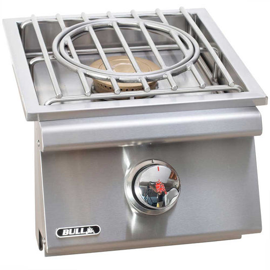 Bull Grills Bull Grills - Built-In Propane Gas Single Pro Side Burner with Removable Lid | 60018