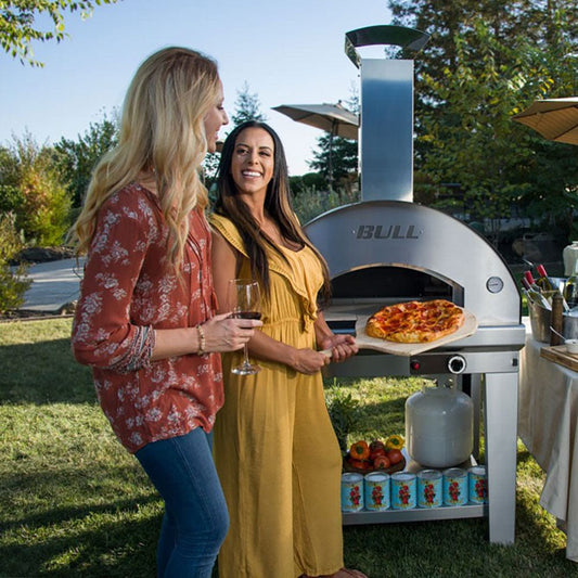 Bull Grills Outdoor Pizza Oven Bull Grills - Hybrid Countertop Residential Outdoor Countertop Pizza Oven - Stainless Steel - Propane Gas | 77650