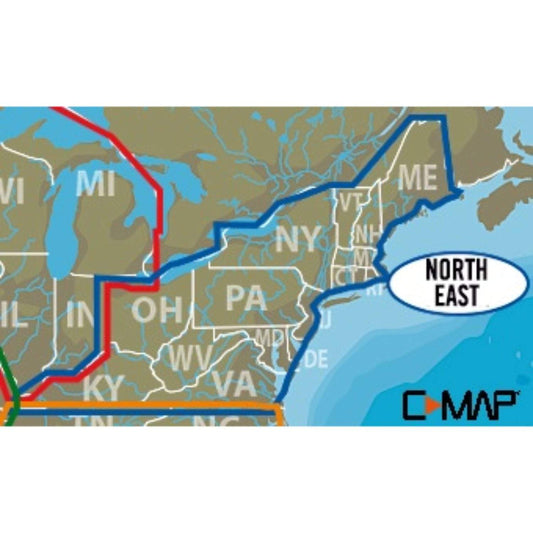 C-MAP Marine/Water Sports : Maps Lowrance C-MAP Lakes North East Max-N+