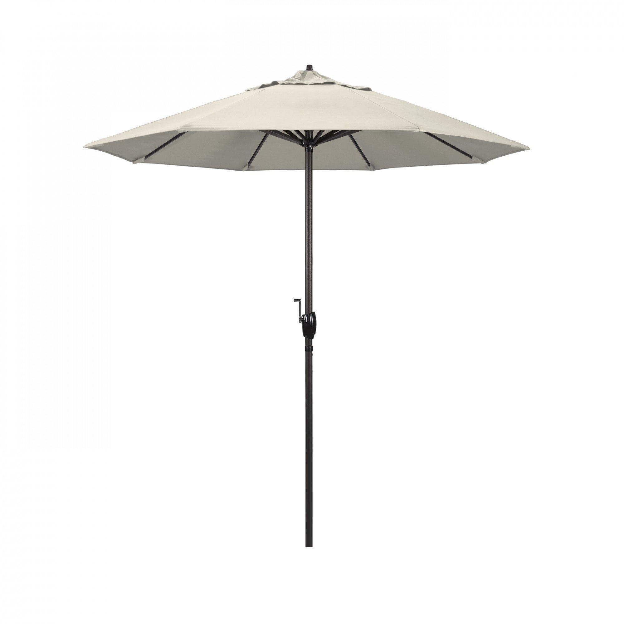 California Umbrella Table Umbrellas Antique Beige California Umbrella - Trail Series Olefin Fabric, Finish Bronze
