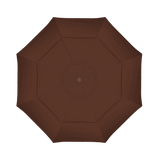 California Umbrella Table Umbrellas Bay Brown California Umbrella - 11' Fiberglass Market Umbrella with Double Wind Vent | Frame Hammertone Grey | Frame Sunbrella Express ® | GSCUF118