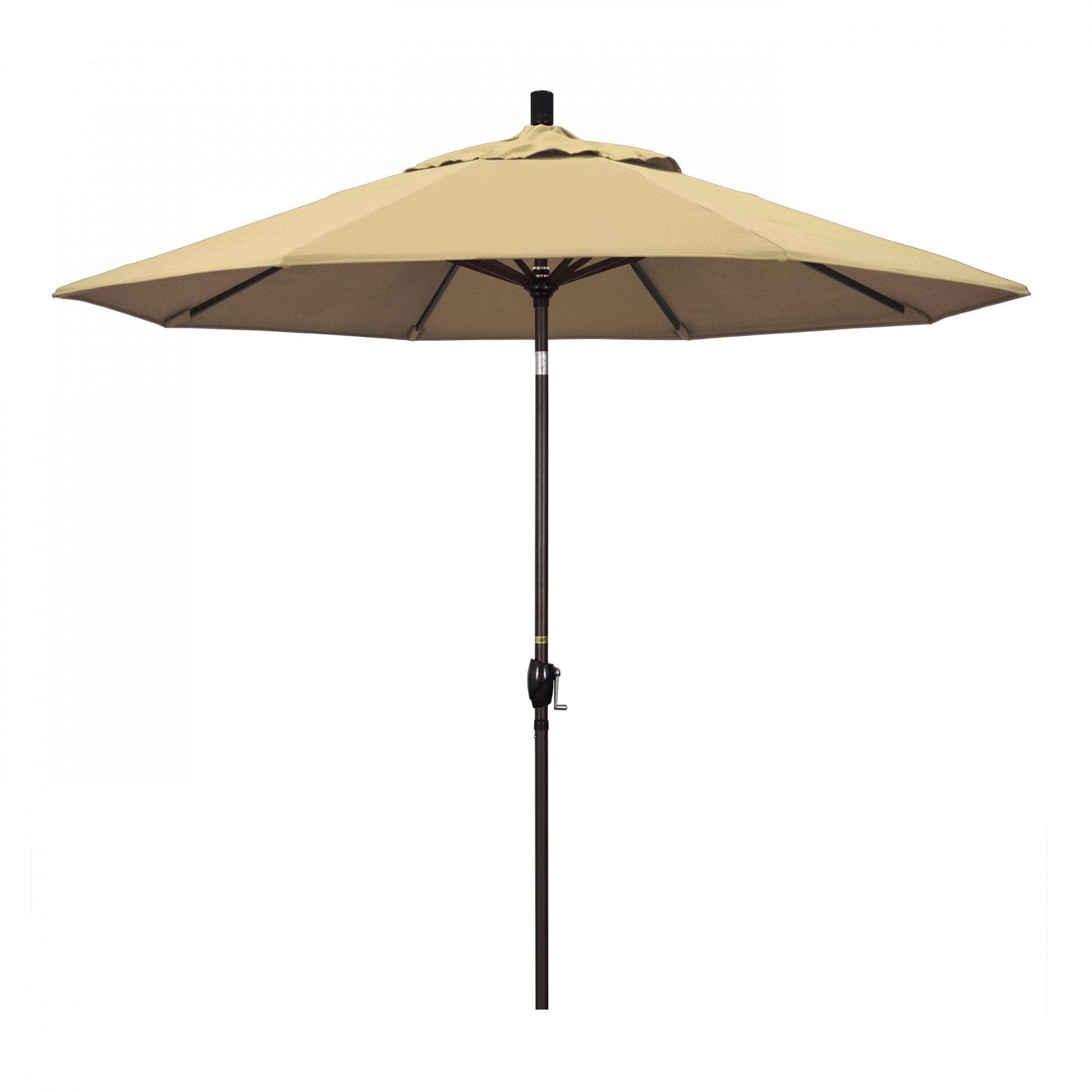 California Umbrella Table Umbrellas Beige 9' Octagon Crank Lift Umbrella Pacific Trail Series Pacifica Fabric