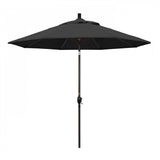 California Umbrella Table Umbrellas Black 9' Octagon Crank Lift Umbrella Pacific Trail Series Pacifica Fabric
