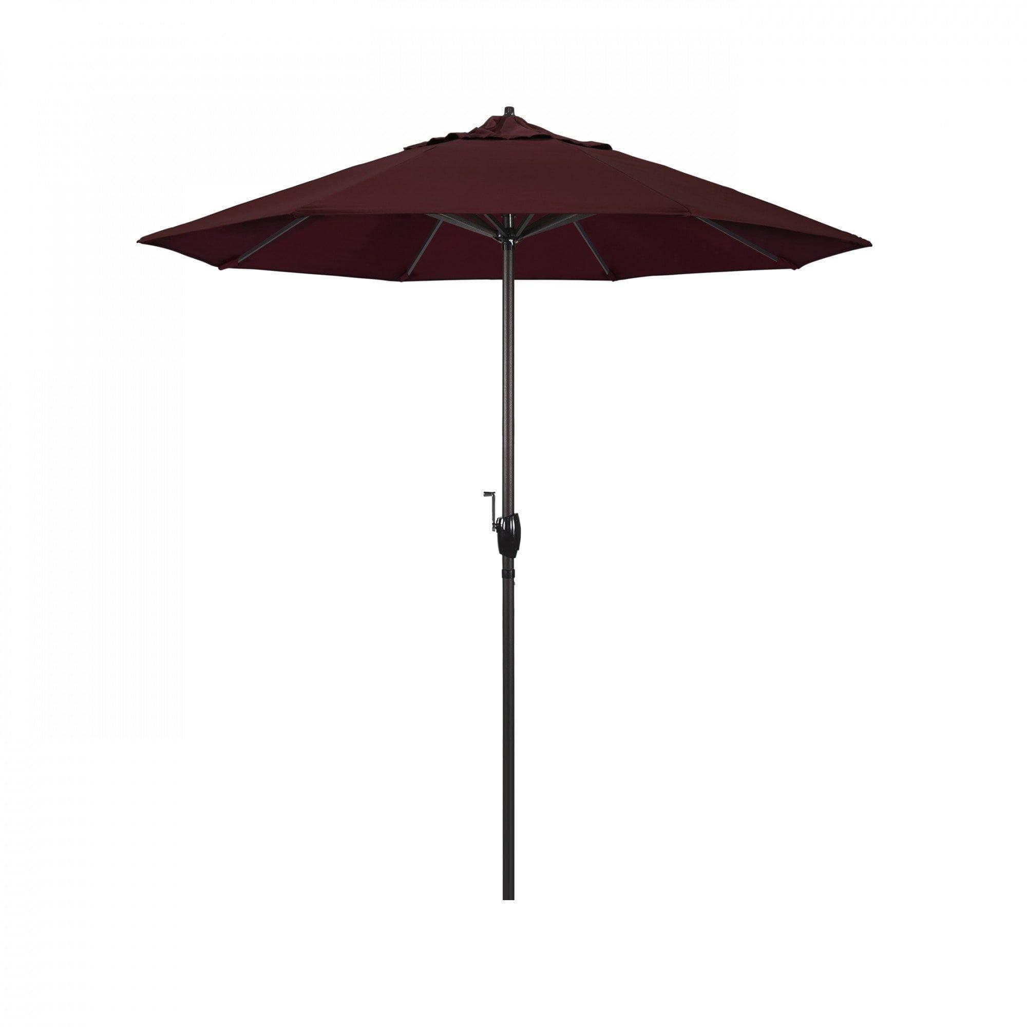 California Umbrella Table Umbrellas Burgundy California Umbrella - Pacific  Trail  Series  , Finish Bronze