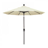 California Umbrella Table Umbrellas Canvas 9' Octagon Crank Lift Umbrella Sunset Series Pacifica Fabric