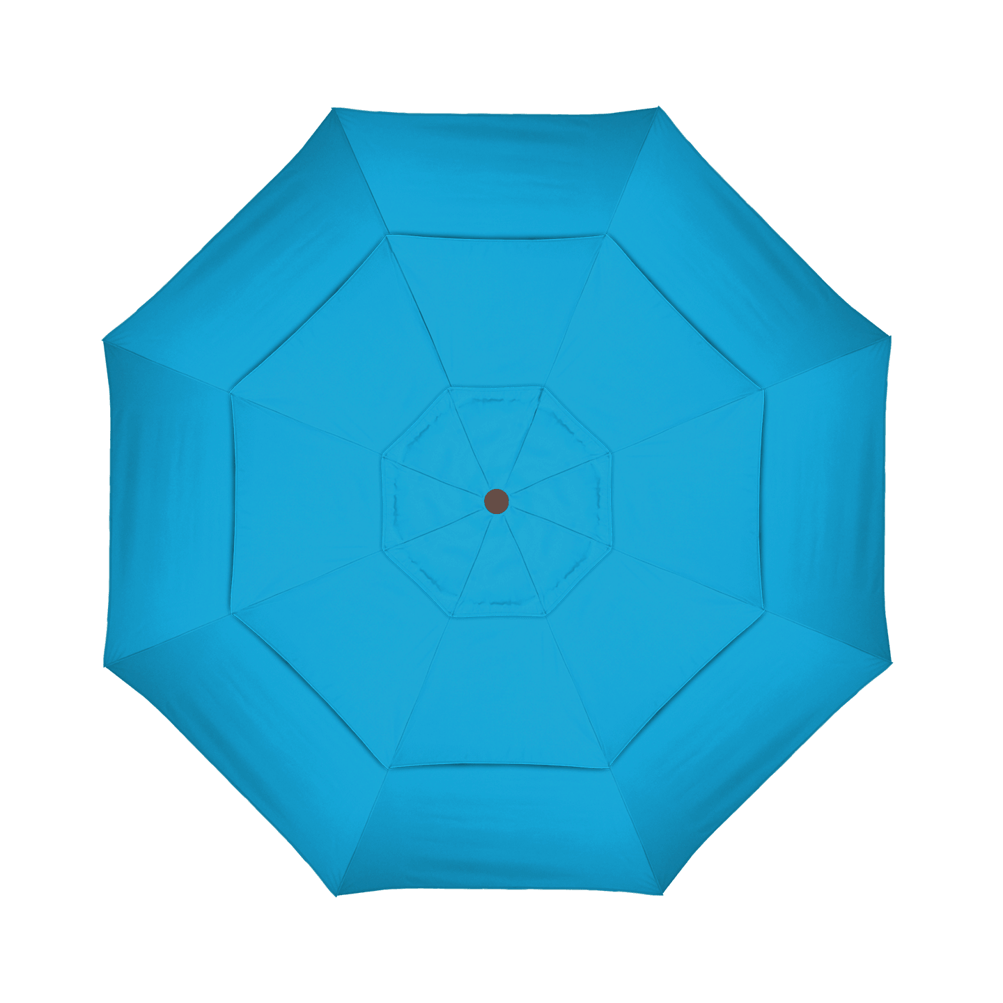 California Umbrella Table Umbrellas Canvas Cyan California Umbrella - 11' Fiberglass Market Umbrella with Double Wind Vent | Frame Hammertone Grey | Frame Sunbrella Express ® | GSCUF118