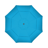 California Umbrella Table Umbrellas Canvas Cyan California Umbrella - 11' Fiberglass Market Umbrella with Double Wind Vent | Frame Hammertone Grey | Frame Sunbrella Express ® | GSCUF118