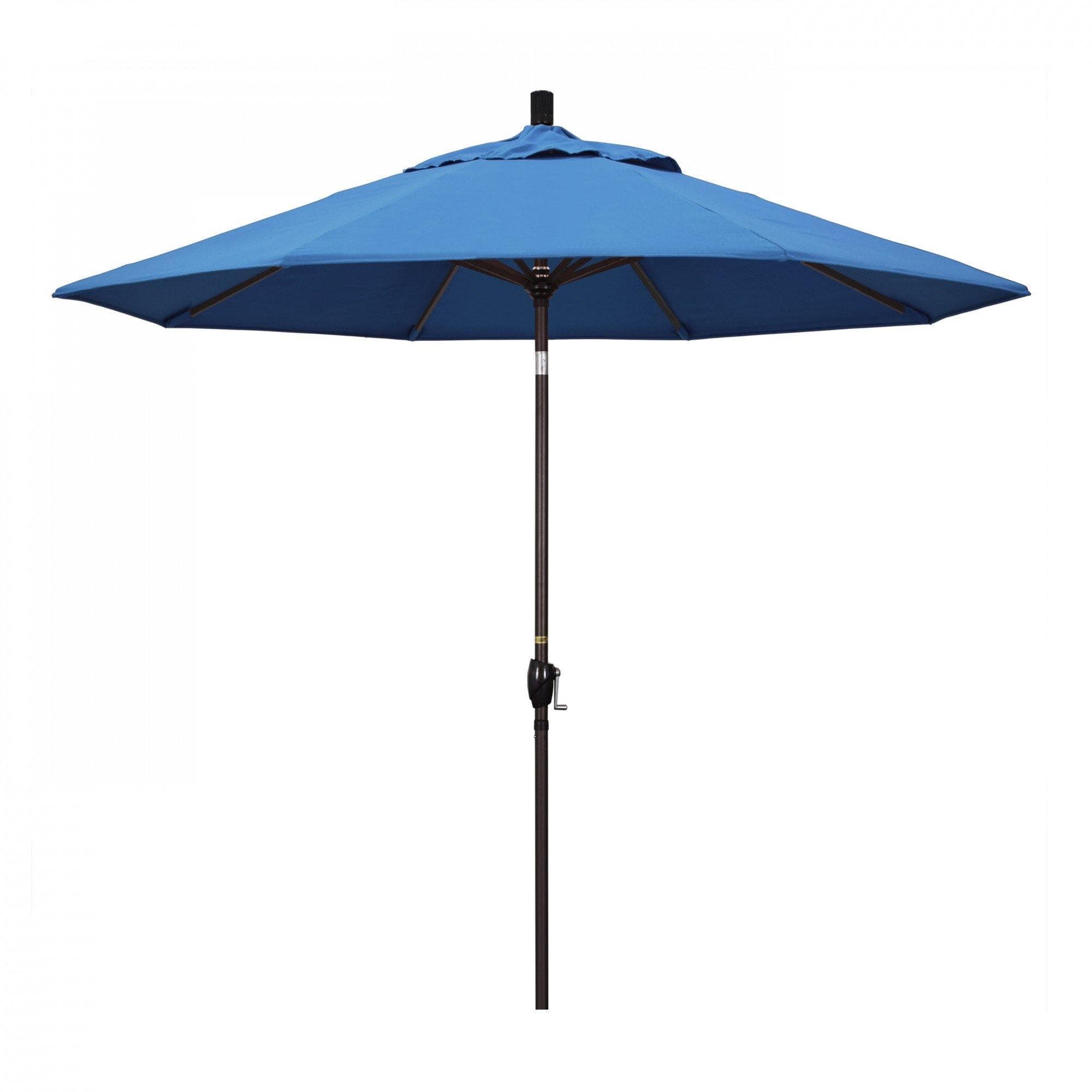 California Umbrella Table Umbrellas Capri 9' Octagon Crank Lift Umbrella Sun Master Series Pacifica Fabric