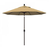 California Umbrella Table Umbrellas Champagne 9' Octagon Crank Lift Umbrella Pacific Trail Series Olefin Fabric
