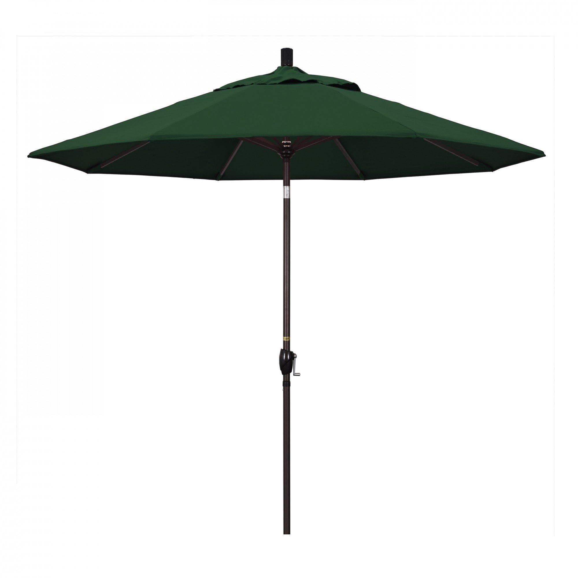 California Umbrella Table Umbrellas Forest Green 9' Octagon Crank Lift Umbrella Pacific Trail Series Pacifica Fabric