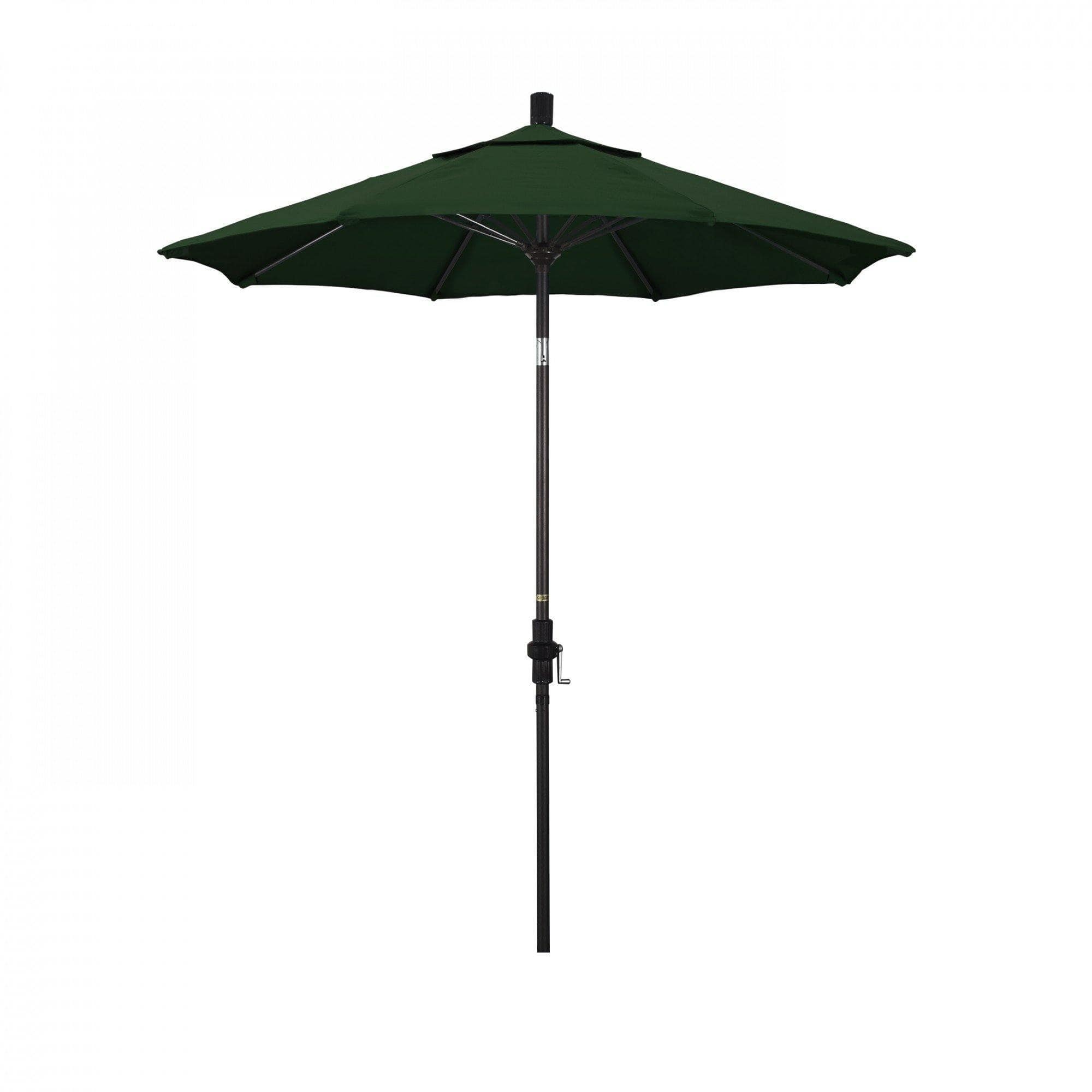 California Umbrella Table Umbrellas Forest Green SUN MASTER SERIES 7.5 FT Pacifica Fabric