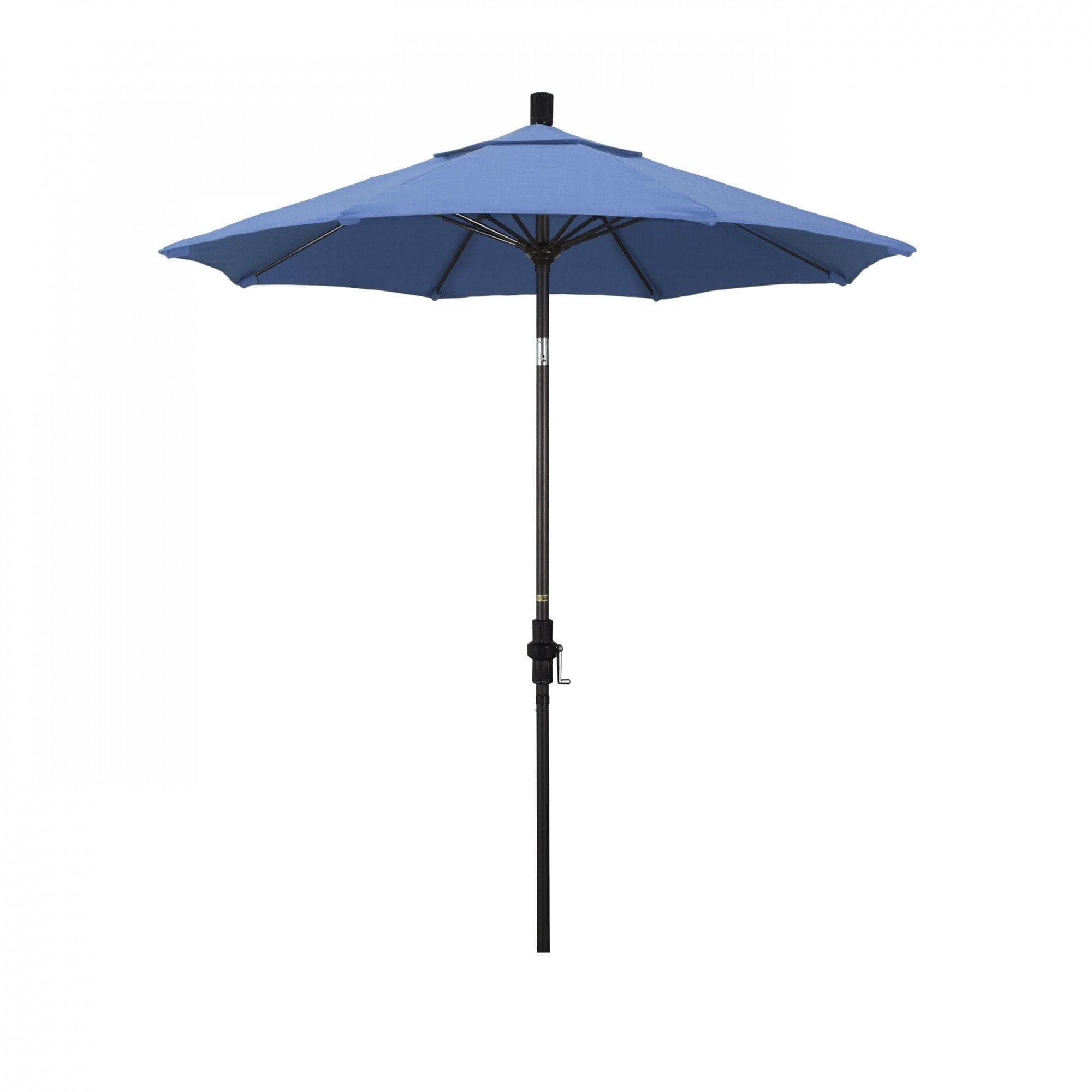 California Umbrella Table Umbrellas Frost Blue SUN MASTER SERIES 7.5 FT Olefin Fabric