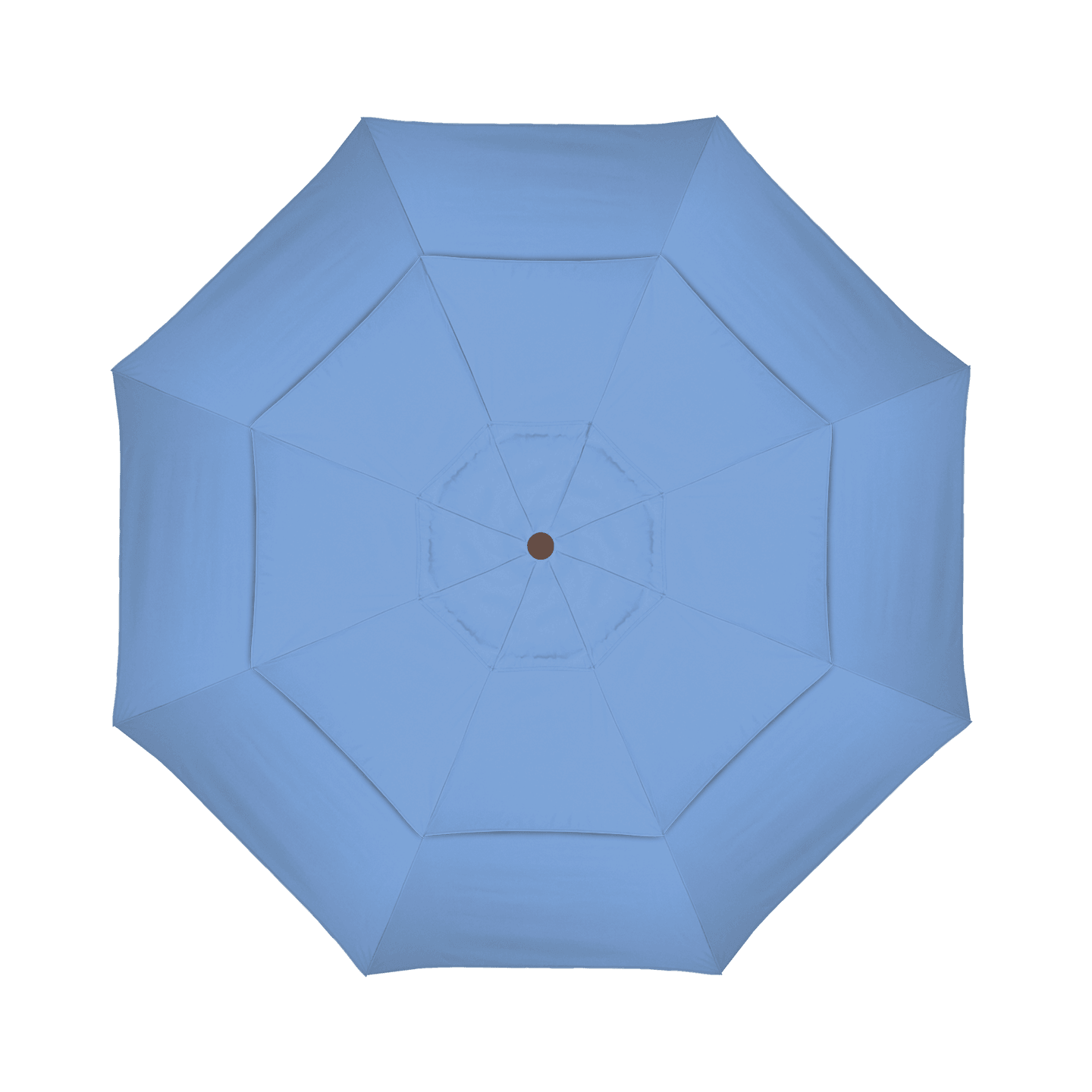 California Umbrella Table Umbrellas Hammertone Grey / Air Blue California Umbrella - 11' Fiberglass Market Umbrella with Double Wind Vent | Frame Hammertone Grey | Frame Sunbrella Express ® | GSCUF118