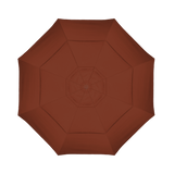 California Umbrella Table Umbrellas Hammertone Grey / Henna California Umbrella - 11' Fiberglass Market Umbrella with Double Wind Vent | Frame Hammertone Grey | Frame Sunbrella Express ® | GSCUF118