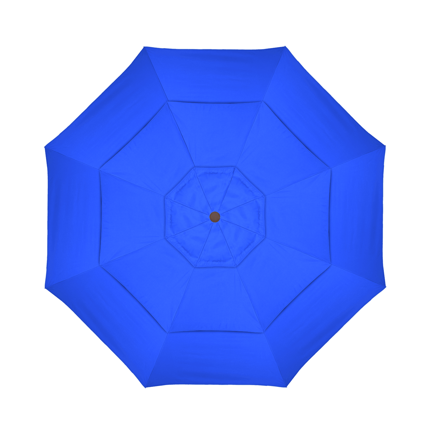 California Umbrella Table Umbrellas Hammertone Grey / Pacific Blue California Umbrella - 11' Fiberglass Market Umbrella with Double Wind Vent | Frame Hammertone Grey | Frame Sunbrella Express ® | GSCUF118