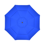 California Umbrella Table Umbrellas Hammertone Grey / Pacific Blue California Umbrella - 11' Fiberglass Market Umbrella with Double Wind Vent | Frame Hammertone Grey | Frame Sunbrella Express ® | GSCUF118