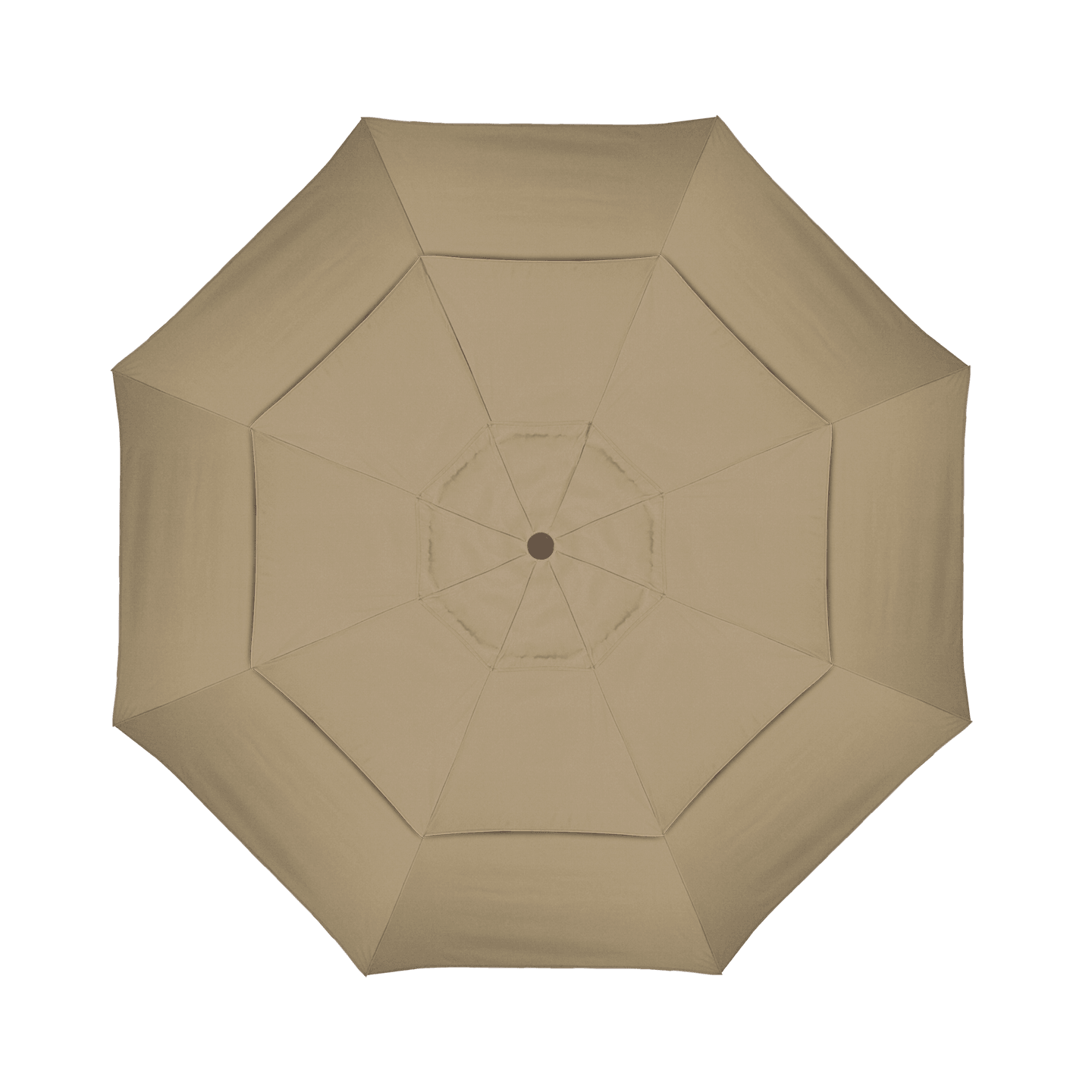 California Umbrella Table Umbrellas Heather Beige California Umbrella - 11' Fiberglass Market Umbrella with Double Wind Vent | Frame Hammertone Grey | Frame Sunbrella Express ® | GSCUF118