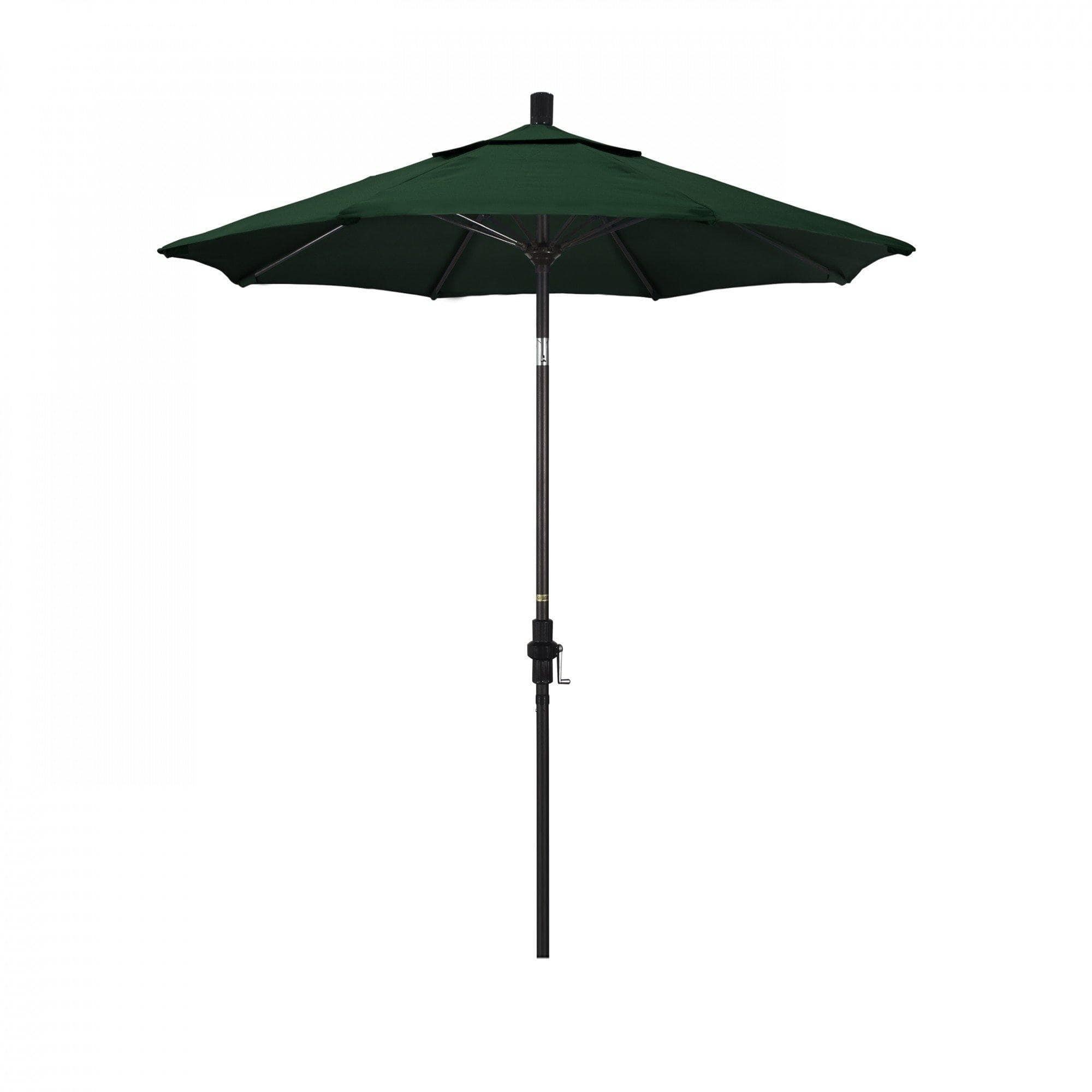 California Umbrella Table Umbrellas Hunter Green SUN MASTER SERIES 7.5 FT Olefin Fabric