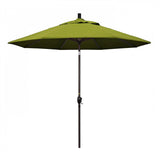 California Umbrella Table Umbrellas Kiwi 9' Octagon Crank Lift Umbrella Sun Master Series Olefin Fabric