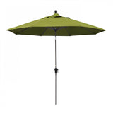 California Umbrella Table Umbrellas Kiwi 9' Octagon Crank Lift Umbrella Sunset Series Olefin Fabric