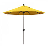 California Umbrella Table Umbrellas Lemon 9' Octagon Crank Lift Umbrella Pacific Trail Series Olefin Fabric
