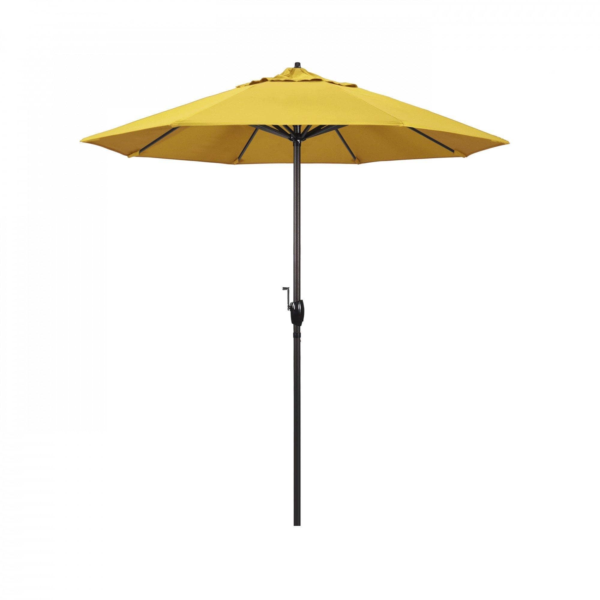 California Umbrella Table Umbrellas Lemon California Umbrella - Trail Series Olefin Fabric, Finish Bronze