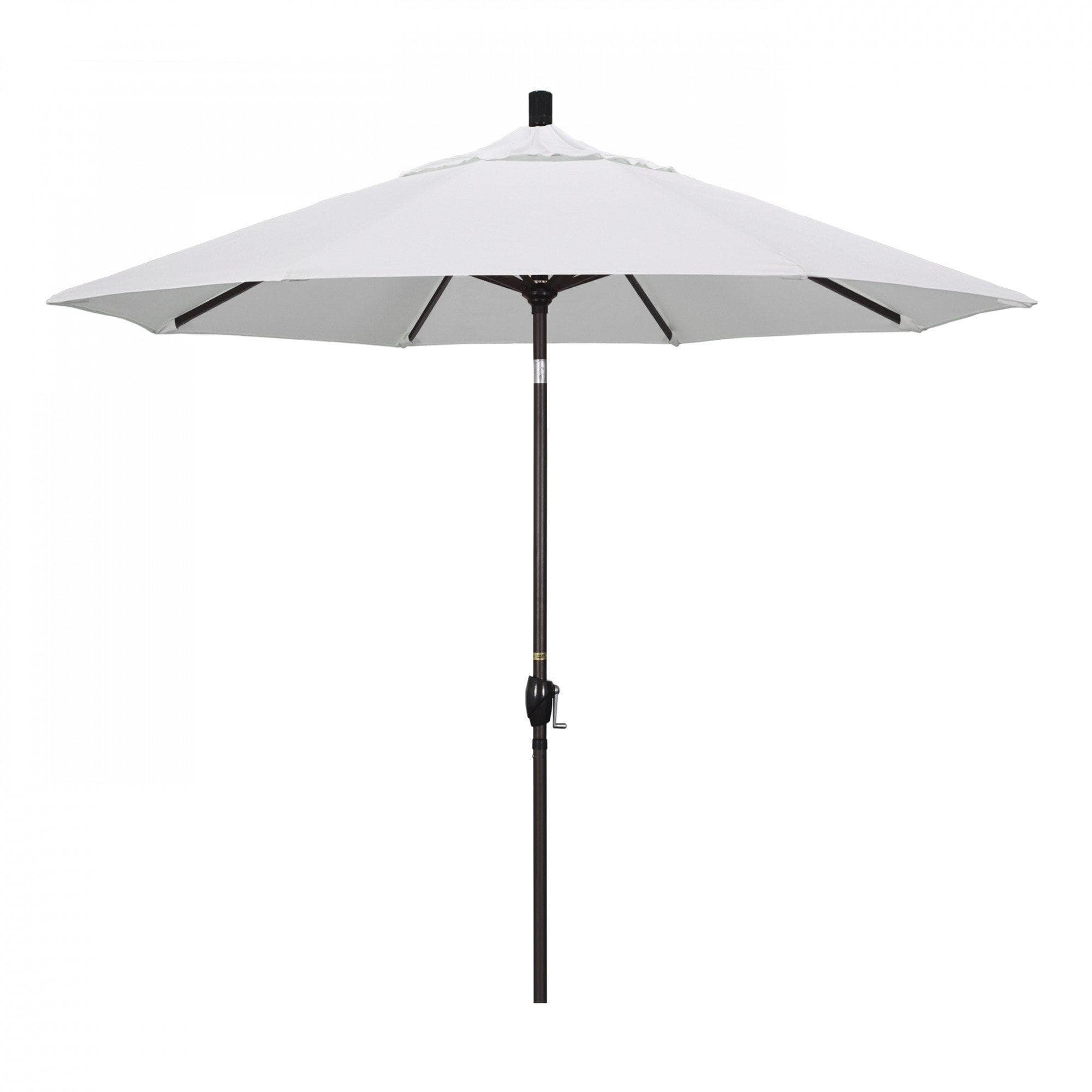 California Umbrella Table Umbrellas Natural 9' Octagon Crank Lift Umbrella Sun Master Series Pacifica Fabric