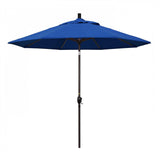 California Umbrella Table Umbrellas Pacific Blue 9' Octagon Crank Lift Umbrella Sun Master Series Pacifica Fabric