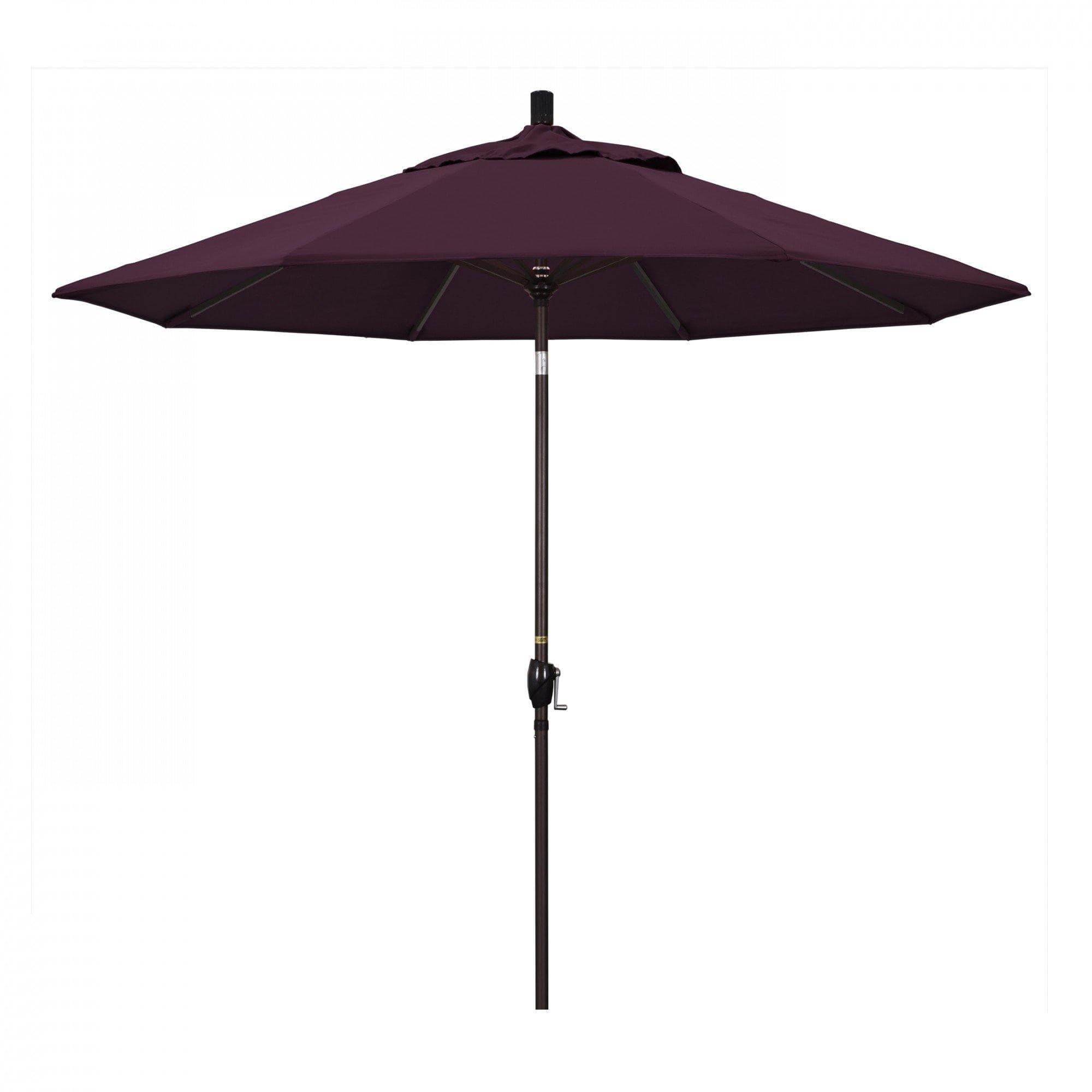 California Umbrella Table Umbrellas Purple 9' Octagon Crank Lift Umbrella Pacific Trail Series Pacifica Fabric