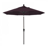 California Umbrella Table Umbrellas Purple 9' Octagon Crank Lift Umbrella Sunset Series Pacifica Fabric