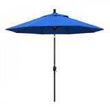 California Umbrella Table Umbrellas Royal Blue 9' Octagon Crank Lift Umbrella Pacific Trail Series Olefin Fabric