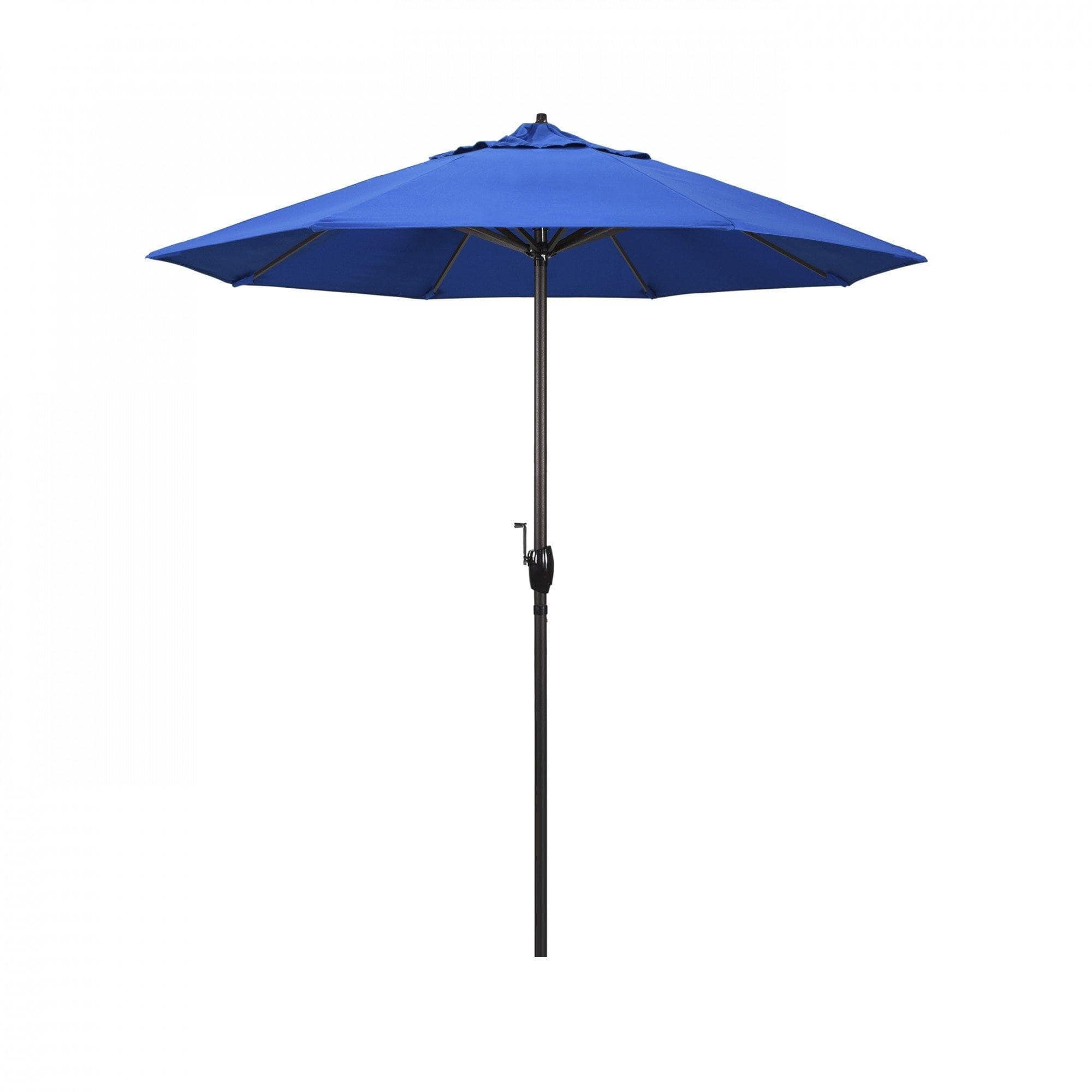 California Umbrella Table Umbrellas Royal Blue California Umbrella - Trail Series Olefin Fabric, Finish Bronze