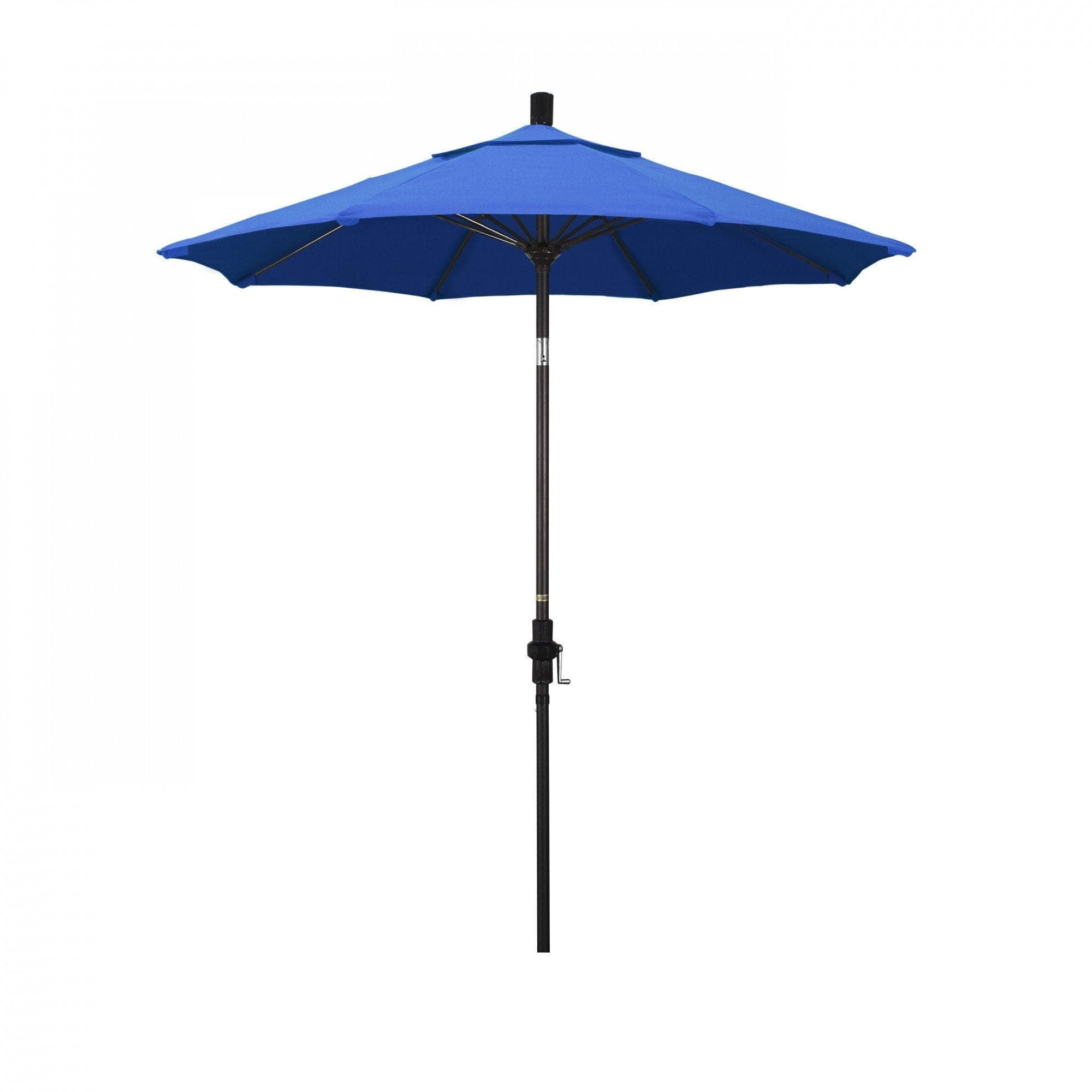 California Umbrella Table Umbrellas Royal Blue SUN MASTER SERIES 7.5 FT Olefin Fabric