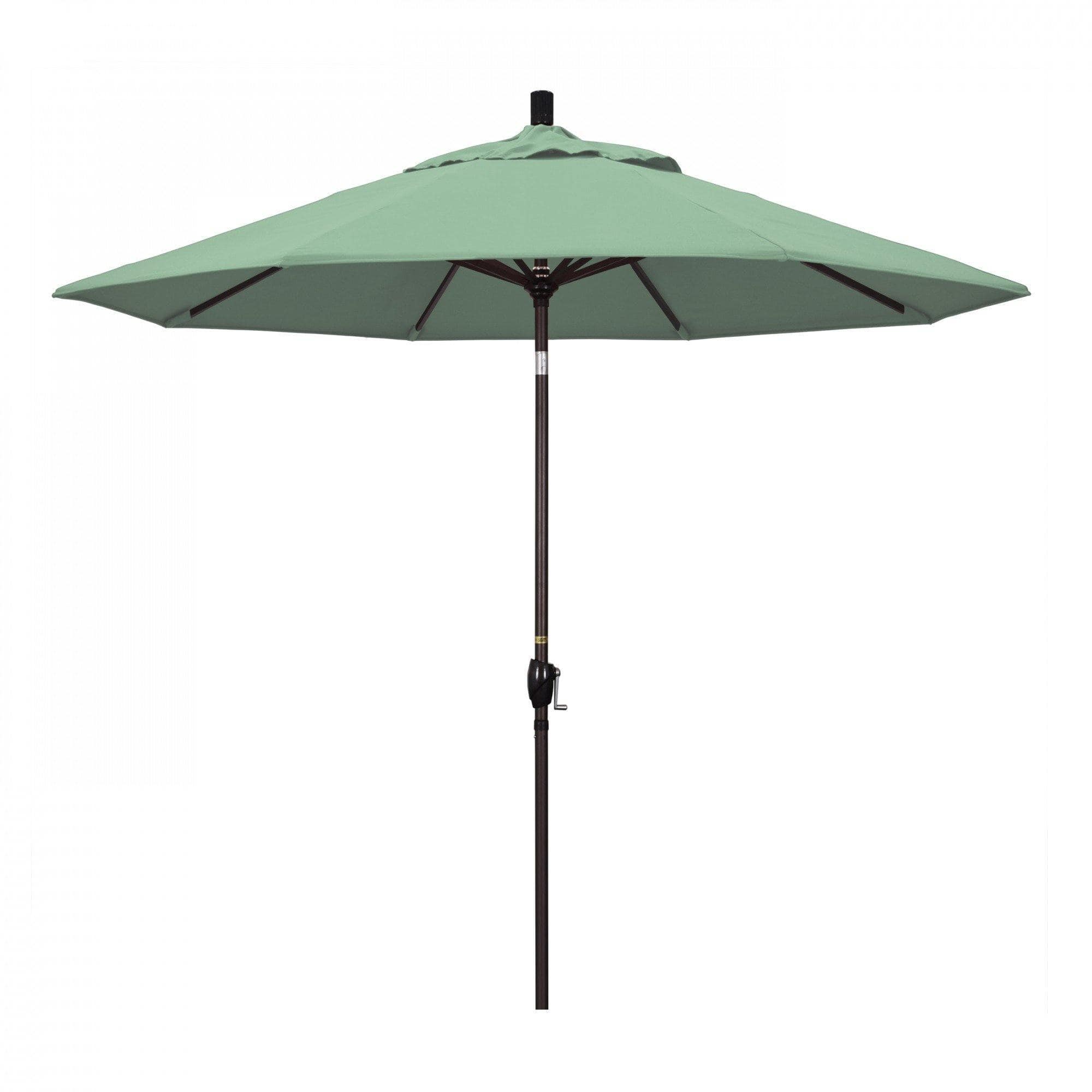 California Umbrella Table Umbrellas Spa 9' Octagon Crank Lift Umbrella Pacific Trail Series Pacifica Fabric