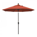 California Umbrella Table Umbrellas Sunset 9' Octagon Crank Lift Umbrella Sunset Series Olefin Fabric