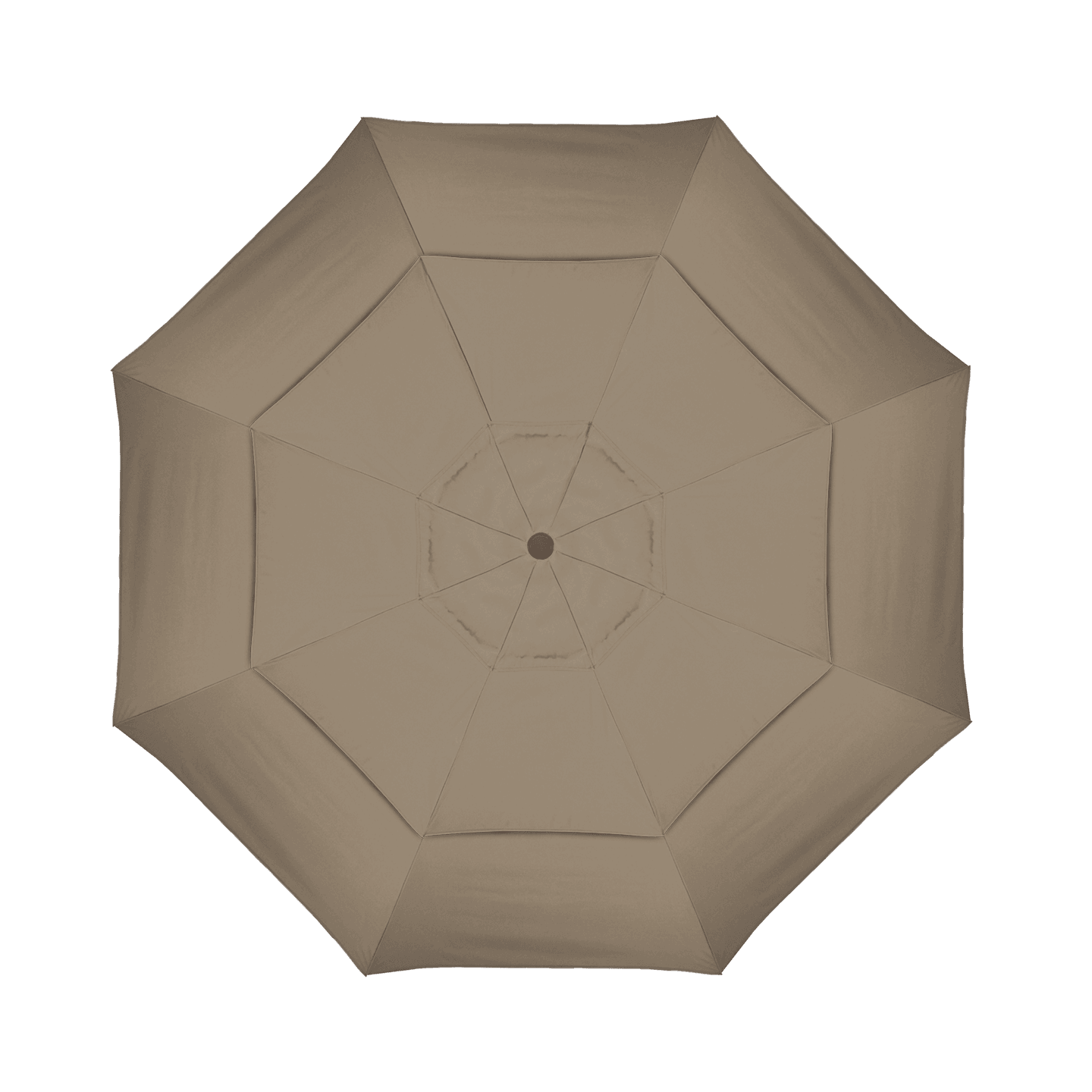 California Umbrella Table Umbrellas Taupe California Umbrella - 11' Fiberglass Market Umbrella with Double Wind Vent | Frame Hammertone Grey | Frame Sunbrella Express ® | GSCUF118