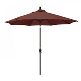 California Umbrella Table Umbrellas Terrace Adobe 9' Octagon Crank Lift Umbrella Pacific Trail Series Olefin Fabric