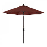 California Umbrella Table Umbrellas Terrace Adobe 9' Octagon Crank Lift Umbrella Sunset Series Olefin Fabric