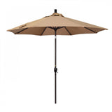 California Umbrella Table Umbrellas Terrace Sequoia 9' Octagon Crank Lift Umbrella Sun Master Series Olefin Fabric