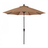 California Umbrella Table Umbrellas Terrace Sequoia 9' Octagon Crank Lift Umbrella Sunset Series Olefin Fabric
