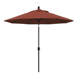 California Umbrella Table Umbrellas Terracota 9' Octagon Crank Lift Umbrella Pacific Trail Series Olefin Fabric