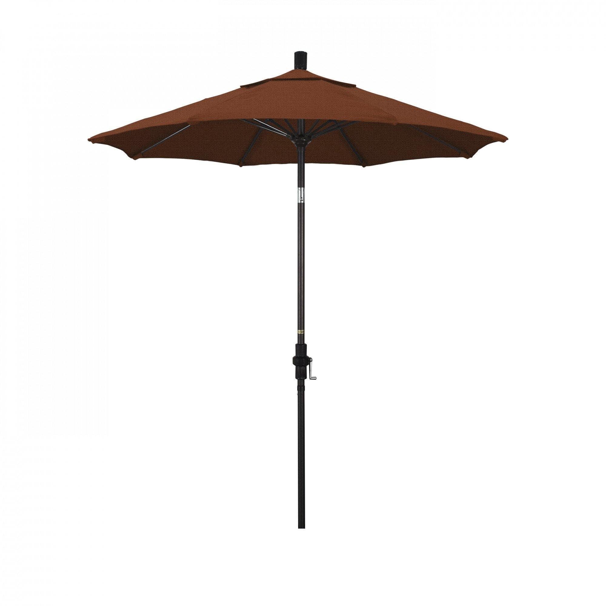 California Umbrella Table Umbrellas Terracota SUN MASTER SERIES 7.5 FT Olefin Fabric